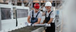 Engineers working together